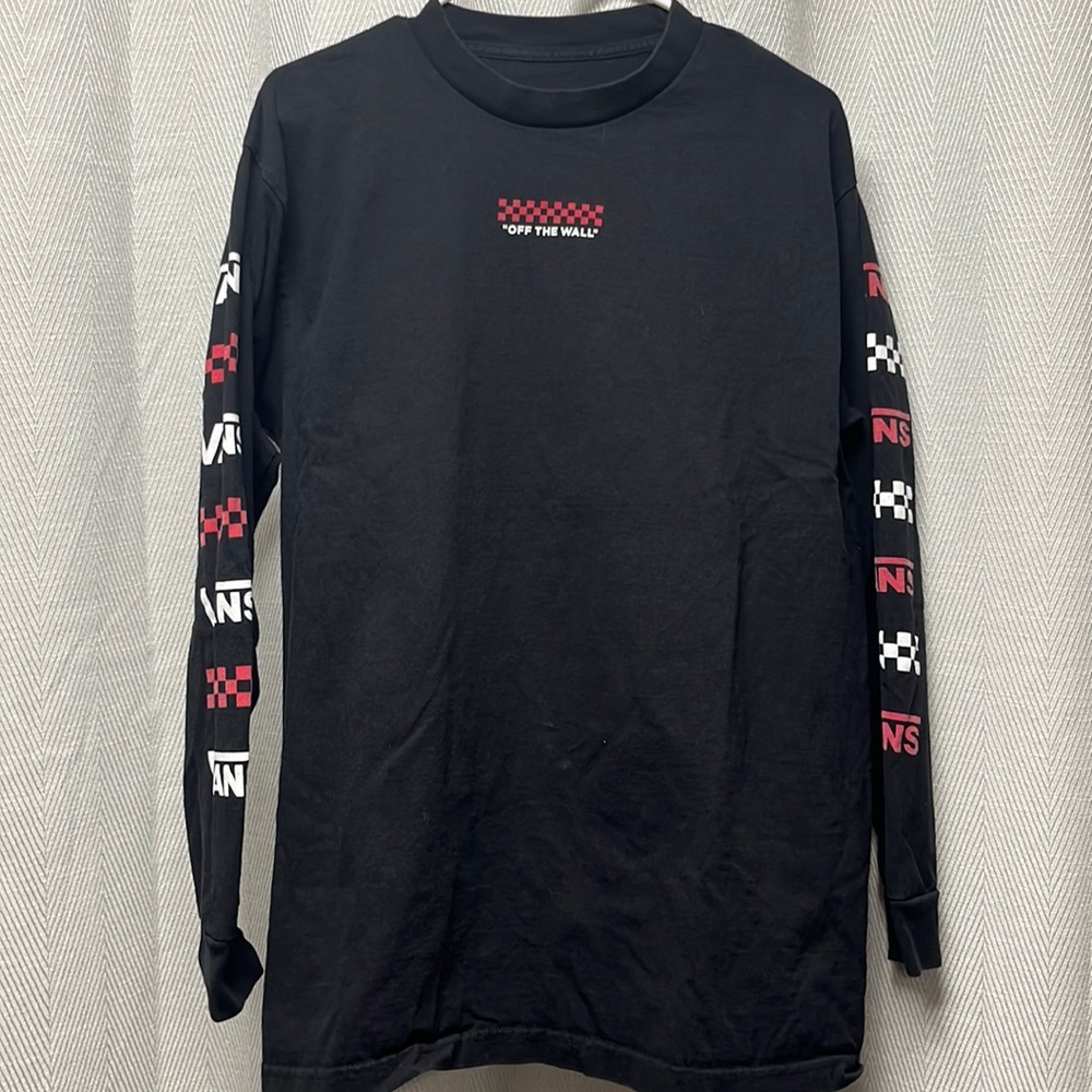 Vans Black "off the wall" Long Sleeve Tee